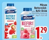 Buttermilch-Drink im EDEKA Prospekt Buttermilch-Drink von Milram im aktuellen EDEKA Prospekt für 1,29 €