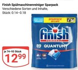 Spülmaschinenreiniger Sparpack im Angebot bei GLOBUS in Jena Spülmaschinenreiniger Sparpack Angebote von Finish bei GLOBUS Jena für 12,99 €
