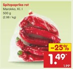 Spitzpaprika rot im Angebot bei Netto Marken-Discount in Neustadt Spitzpaprika rot Angebote bei Netto Marken-Discount Neustadt für 1,49 €