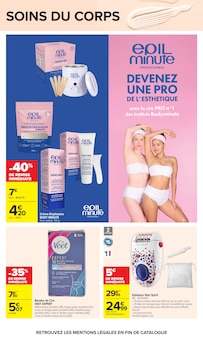 Promotion Cire Épilation dans le prospectus Carrefour, valable du 23/06/2026 au 06/07/2026 Promo Cire Épilation dans le catalogue Carrefour du moment à la page 30