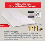 Aktuelle Matratze Angebote bei Zurbrüggen in Bremen Aktuelles Kaltschaumtopper Angebot bei Zurbrüggen in Bremen ab 111,00 €