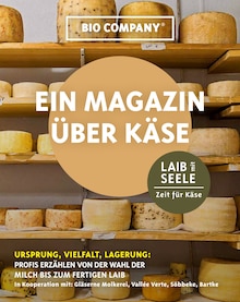 Aktueller Bio Company Potsdam Prospekt Bio Company Prospekt Potsdam "EIN MAGAZIN ĂBER KĂSE" mit 12 Seiten