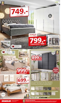 Boxspringbett im Segmüller Prospekt "Service & Service geschenkt" mit 8 Seiten (Mannheim)