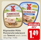 Pommersche Leberwurst oder Teewurst Angebote von Rügenwalder Mühle bei EDEKA Mainz für 1,49 €