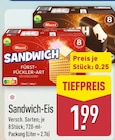Sandwich-Eis von Mucci für 0,25 € bei ALDI Nord im Angebot Sandwich-Eis von Mucci im aktuellen ALDI Nord Prospekt
