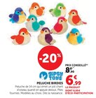 Peluche Birdies - Gipsy Toys en promo chez Hyper U Dreux à 6,99 €