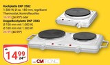 Kochplatte EKP 3582 im Angebot bei GLOBUS in Jena Kochplatte EKP 3582 Angebote von Clatronic bei GLOBUS Jena für 14,99 €