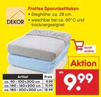 Aktuelles Frottee Spannbettlaken Angebot bei Netto Marken-Discount in Jena ab 9,99 €