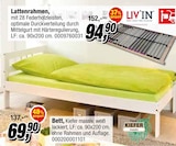 Lattenrahmen oder Bett Angebote von Liv'in bei Opti-Megastore Karlsruhe für 94,90 €