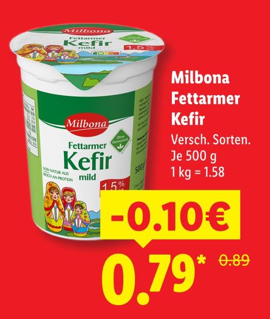 Fettarmer Kefir