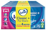 Boîte mouchoirs pur blanc 4x80 - LOTUS - Intermarché Hyper Boîte mouchoirs pur blanc 4x80 - LOTUS à 2,48 € dans le catalogue Intermarché Hyper