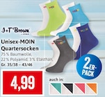 Aktuelle Bekleidung Angebote bei Kaufhaus Stolz in Bremerhaven Aktuelles Unisex-MOIN Quartersocken Angebot bei Kaufhaus Stolz in Bremerhaven ab 4,99 €