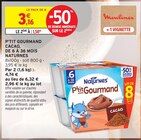 Promo P'tit gourmand cacao de 6 à 36 mois à 1,58 € dans le catalogue Intermarché Hyper à Pontarlier