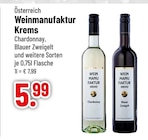 Chardonnay oder Blauer Zweigelt von Weinmanufaktur Krems im aktuellen Trinkgut Prospekt für 5,99 €