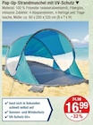 Pop-Up-Strandmuschel mit UV-Schutz im V-Markt Prospekt Pop-Up-Strandmuschel mit UV-Schutz von im aktuellen V-Markt Prospekt für 16,99 €