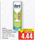 Geschirrspülmaschinenreiniger von Claro für 4,44 € bei E center im Angebot Geschirrspülmaschinenreiniger von Claro im aktuellen E center Prospekt