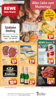 Aktueller REWE Prospekt "Dein Markt" Seite 1 von 29 Seiten für Südlohn