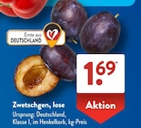 ALDI SÜD Ehrenberg - Zwetschgen, lose Angebot im Prospekt Zwetschgen, lose bei ALDI SÜD im Ehrenberg Prospekt für 1,69 €