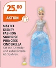 DISNEY FASHION SURPRISE PRINCESS CINDERELLA Angebote von MATTEL bei Müller Stuttgart für 25,00 €