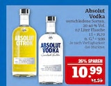 Absolut Vodka oder Absolut Citron im Angebot bei Marktkauf in Plauen Absolut Vodka oder Absolut Citron Angebote von Absolut bei Marktkauf Plauen für 10,99 €