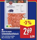 Schweinehackfleisch im ALDI Nord Prospekt Schweinehackfleisch von MEINE METZGEREI im aktuellen ALDI Nord Prospekt für 2,69 €