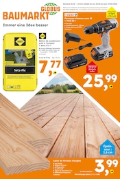 Catalogue Globus-Baumarkt avec 12 pages de promos Prospectus Globus-Baumarkt, "GLOBUS BAUMARKT Immer eine Idee besser", pages, 22/06/2026 - 27/06/2026