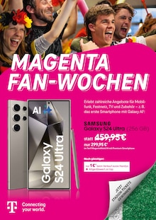 Telekom Shop Prospekt MAGENTA FAN-WOCHEN mit  Seiten in Hassel (Weser) und Umgebung