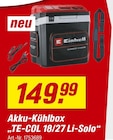 Aktuelle Batterie Angebote bei toom Baumarkt in Karlsruhe Aktuelles Akku-Kühlbox "TE-COL 18/27 Li-Solo" Angebot bei toom Baumarkt in Karlsruhe ab 149,99 €