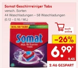 Geschirrreiniger Tabs Angebote von Somat bei Netto Marken-Discount Kempten für 6,99 €