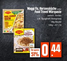 Fix, Herzensküche oder Food Travel Würzpaste Angebot in Biberach an der Riß im aktuellen Prospekt bei EDEKA in Biberach an der Riß
