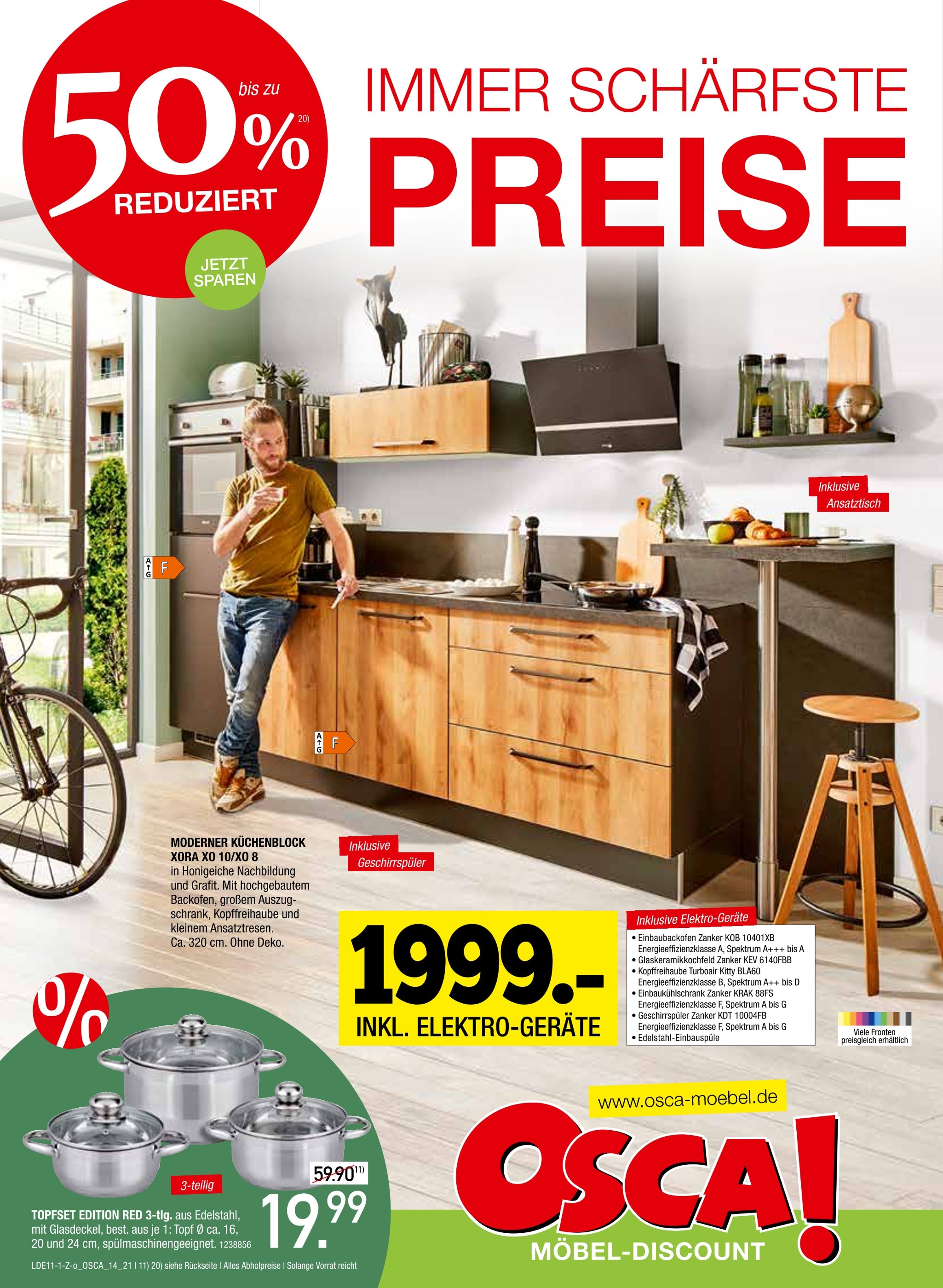Osca Möbel Prospekt für Oldenburg mit 16 Seiten Osca Möbel Prospekt für Oldenburg: "IMMER SCHÄRFSTE PREISE", 16 Seiten, 06.11.2021 - 30.11.2021