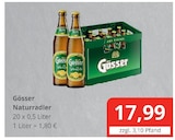 Naturradler im Angebot bei Getränkewelt Dünnwald in Leverkusen Naturradler Angebote von Gösser bei Getränkewelt Dünnwald Leverkusen für 17,99 €