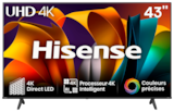 Tv Led 108 Cm Hisense 43A6N en promo chez Auchan Hypermarché Poitiers à 269,00 €