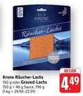 Räucher-Lachs Angebote von Krone Fisch bei EDEKA Bietigheim-Bissingen für 4,49 €