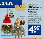 LED-Weihnachtswichtel zum Aufhängen von HOME CREATION im aktuellen ALDI SÜD Prospekt für 4,99 €