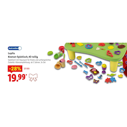 Knetset-Spieltisch, 42-teilig