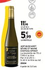 AOP Coteaux du layon - LES DEUX VALLÉES en promo chez Intermarché Hyper AOP Coteaux du layon - LES DEUX VALLÉES dans le catalogue Intermarché Hyper