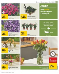 Prix et réduction Bouquet De Fleurs dans le prospectus Carrefour en cours Offre Bouquet De Fleurs dans le catalogue Carrefour du moment à la page 59