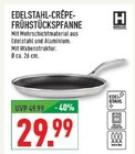 Aktuelles Edelstahl-Crêpe-Frühstückspfanne Angebot bei Marktkauf in Bielefeld ab 29,99 €
