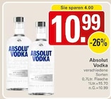 Vodka im Angebot bei WEZ in Löhne Vodka Angebote von Absolut bei WEZ Löhne für 10,99 €