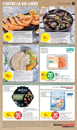 Prix et réduction Crevettes cuites dans le prospectus Intermarché en cours Offre Crevettes cuites dans le catalogue Intermarché du moment à la page 9