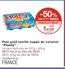 Flan goût vanille nappé de caramel - Flanby dans le catalogue Monoprix