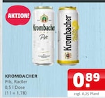 Aktuelle Krombacher Angebote bei Getränke Quelle Weydringer in Halberstadt Aktuelles Pils oder Radler Angebot bei Getränke Quelle Weydringer in Halberstadt ab 0,89 €