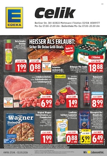 Bier im EDEKA Prospekt "Aktuelle Angebote" mit 24 Seiten (Mettmann)