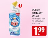 WC Ente Total Aktiv WC-Gel Angebote bei famila Nordost Norderstedt für 1,99 €