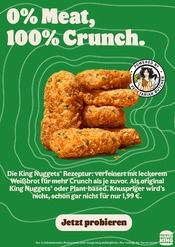 Ähnliche Beyond Meat Angebote im Prospekt "King Nuggets® mit neuer Rezeptur!" von Burger King Ähnliches Angebot bei Burger King in Prospekt "King Nuggets® mit neuer Rezeptur!" gefunden auf Seite 3