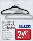 Rutschfeste Kleiderbügel von Home Creation für 2,49 € bei ALDI Nord im Angebot Rutschfeste Kleiderbügel von Home Creation im aktuellen ALDI Nord Prospekt