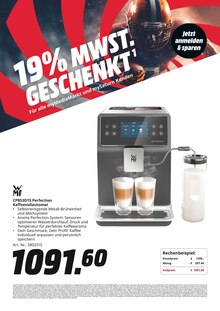 Kaffee im MediaMarkt Saturn Prospekt "19% MWST. GESCHENKT" mit 31 Seiten (Langenhagen)