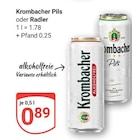 Pils Angebote von Krombacher bei GLOBUS Rodgau für 0,89 €
