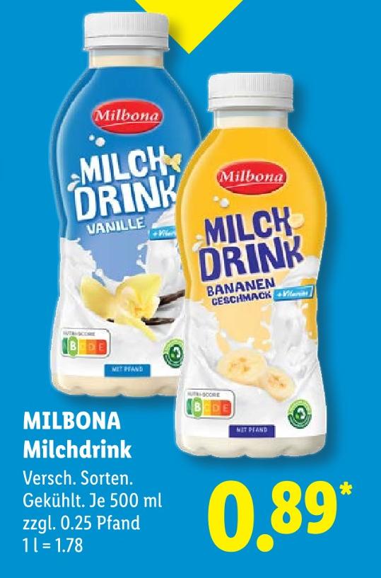 Milchdrink Vanille